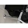 Fauceture VPB136K1ST Imperial Console Sink Basin W/Stainless Steel Leg, Blk/Chrm VPB136K1ST